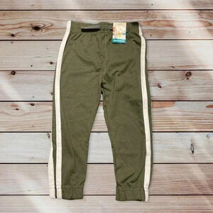 GARANIMALS SIZE 3T OLIVE JERSEY TAPE JOGGER